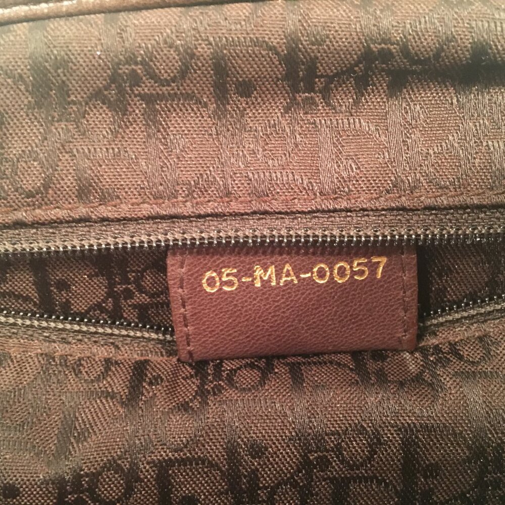 Christian Dior Brown Plisse Grand Panier Bag - Picture 6 of 8